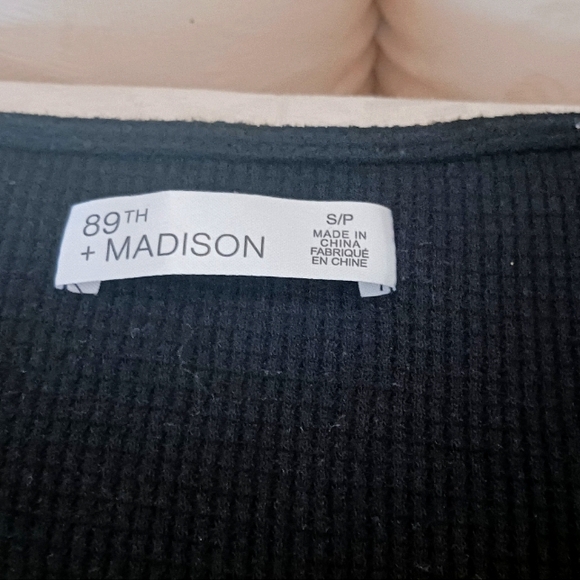 89th & Madison Square Neck Sweater S Black NWOT - Picture 5 of 8